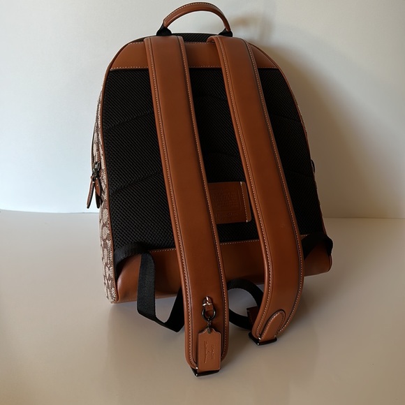 NWT Coach X Tom Wesselmann Charter Backpack Signature Textile Jacquard Purse Bag - Picture 9 of 12